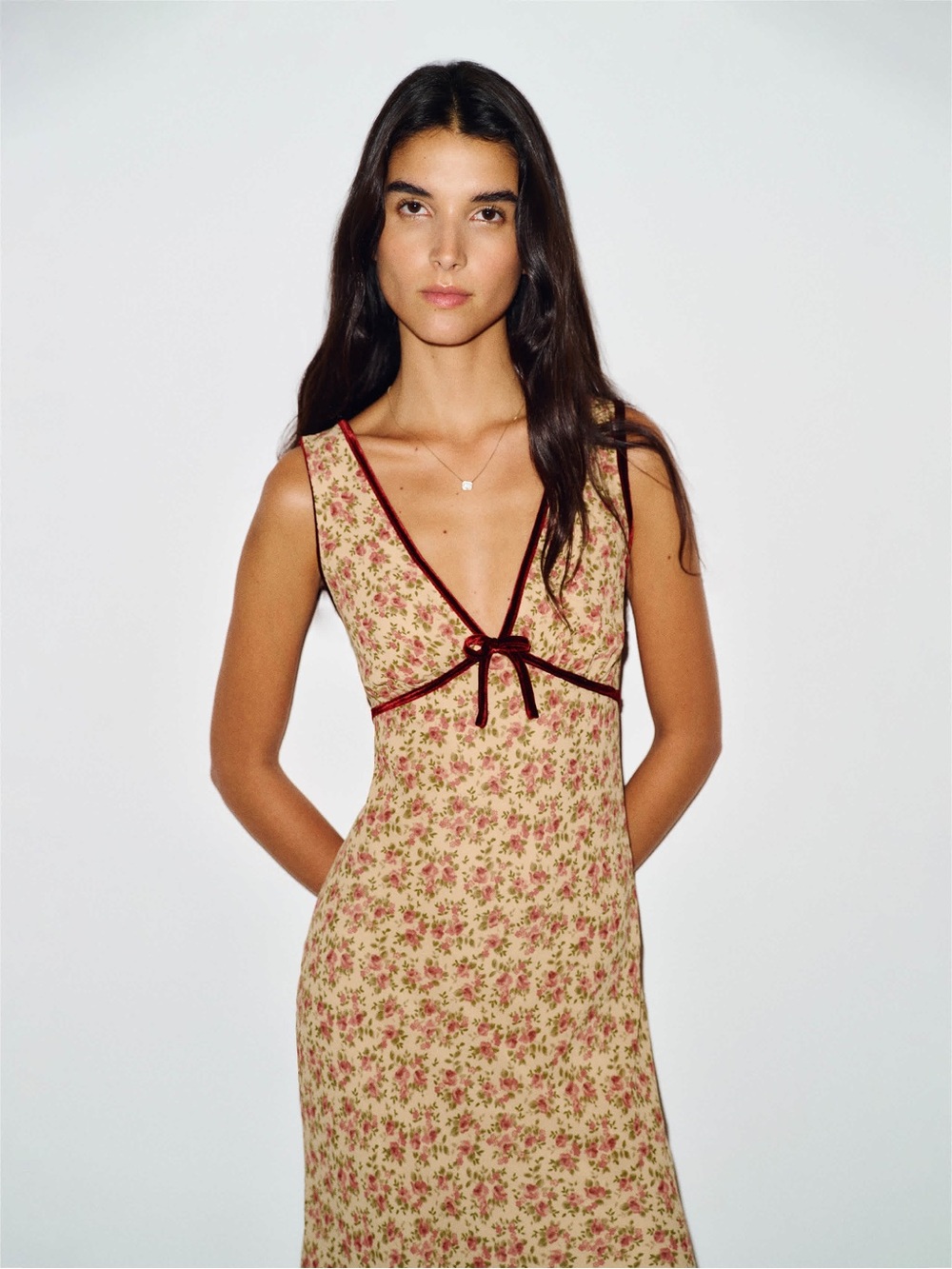 NWT Reformation Nomi Savory Slip Midi Dress Sleeveless 0 retail dress $198 - Picture 2 of 4